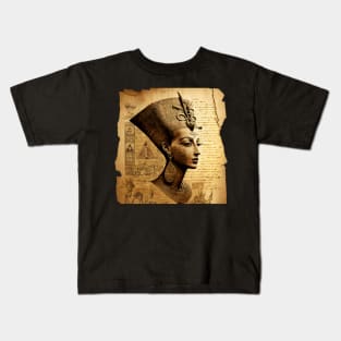 Egyptian Pharohs on Papyrus Kids T-Shirt